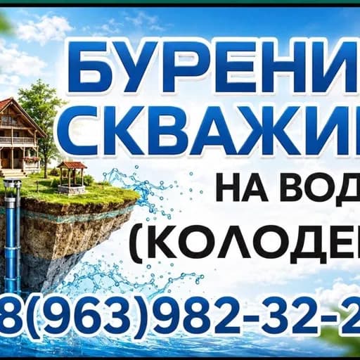 Фото мастера Бурение скважин на воду
